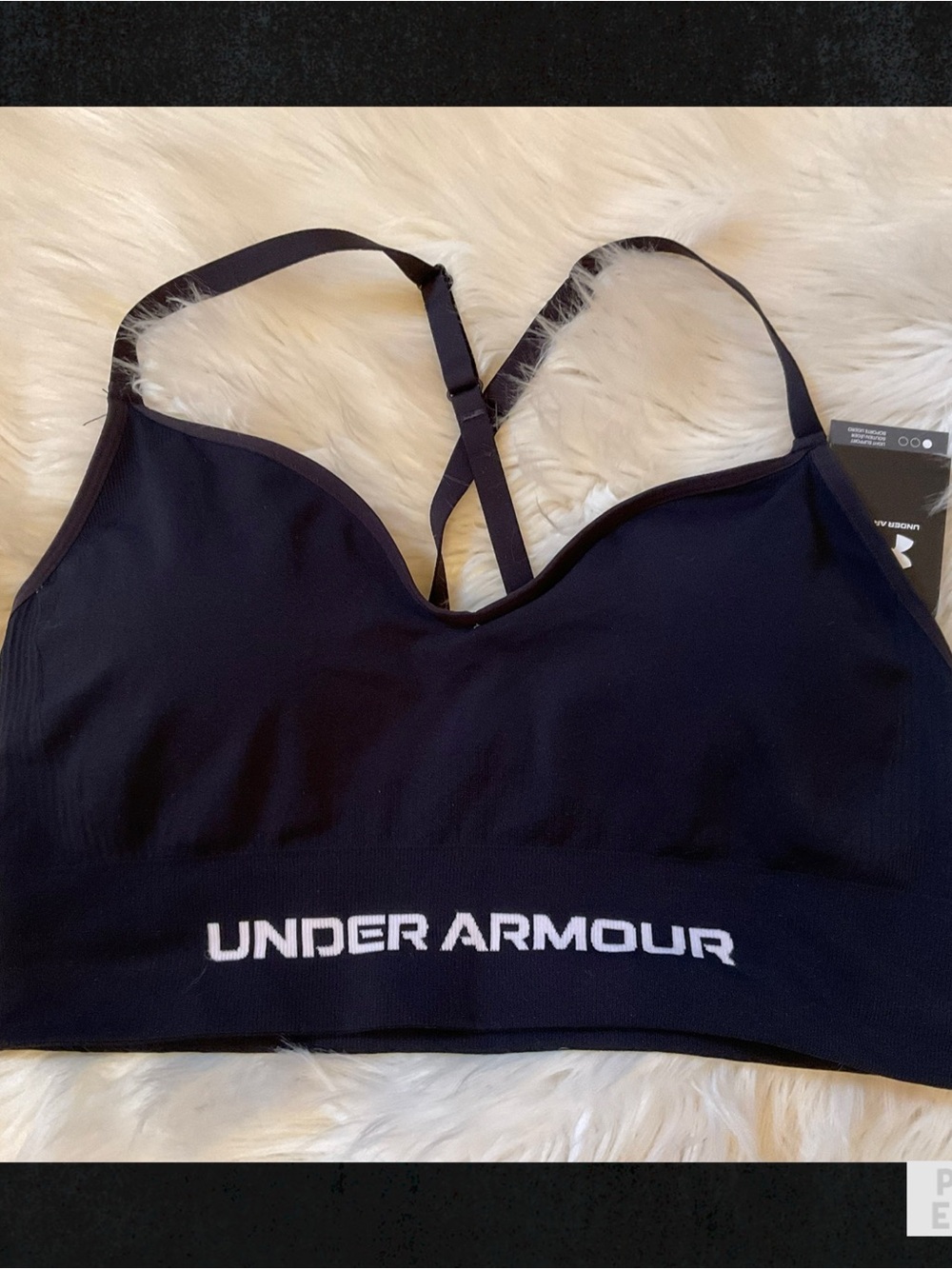 Under Armour Vanish Seamless Low Bra - NWT - Size XL - Black